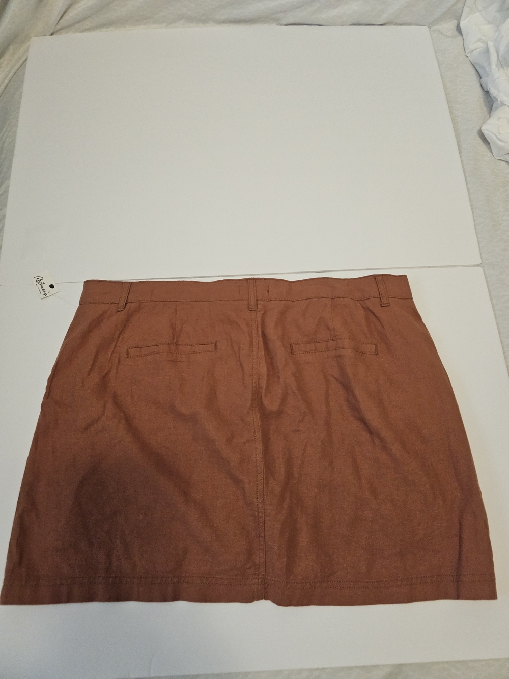 Reitmans Linen Blend Skort Burnt Orange Sz 18 NWT - Picture 4 of 12